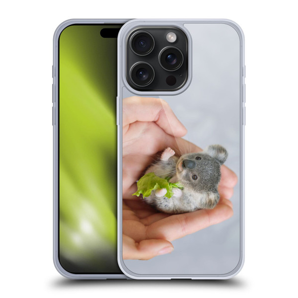 Pixelmated Animals Surreal Pets Baby Koala Soft Gel Case for Apple iPhone 15 Pro Max