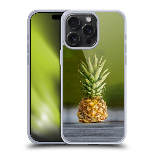 Pixelmated Animals Surreal Pets Pineapple Turtle Soft Gel Case for Apple iPhone 15 Pro Max