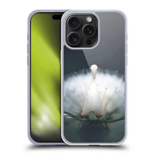 Pixelmated Animals Surreal Pets Peacock Wish Soft Gel Case for Apple iPhone 15 Pro Max