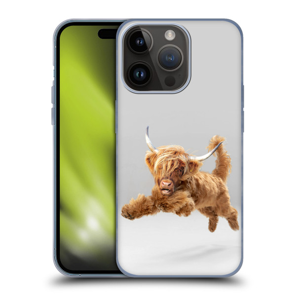 Pixelmated Animals Surreal Pets Highland Pup Soft Gel Case for Apple iPhone 15 Pro