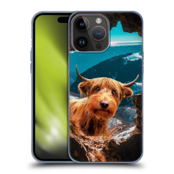 Pixelmated Animals Surreal Wildlife Cowpup Soft Gel Case for Apple iPhone 15 Pro Max