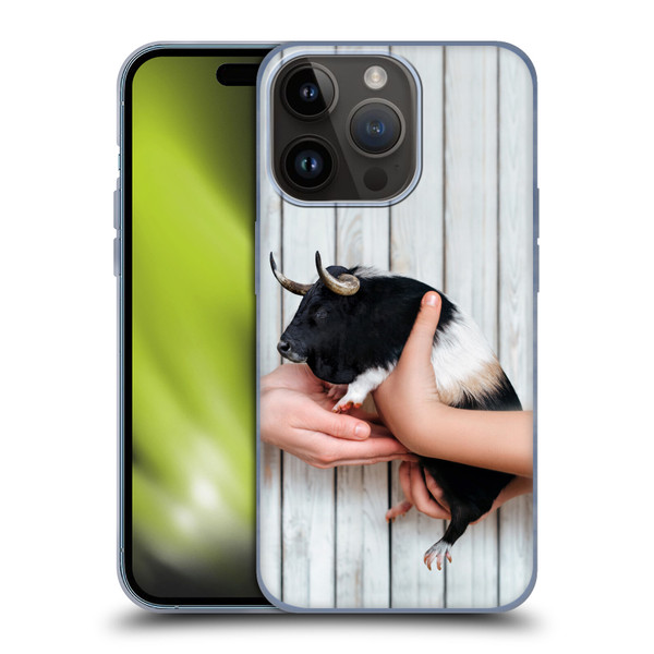 Pixelmated Animals Surreal Wildlife Guinea Bull Soft Gel Case for Apple iPhone 15 Pro