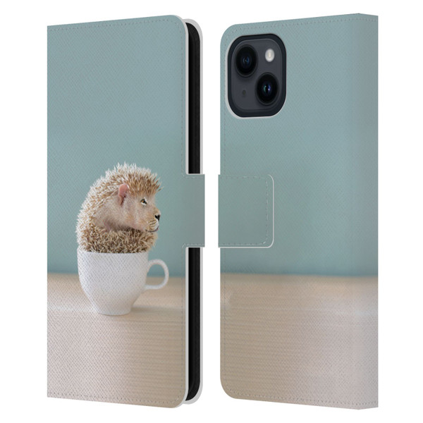 Pixelmated Animals Surreal Pets Lionhog Leather Book Wallet Case Cover For Apple iPhone 15