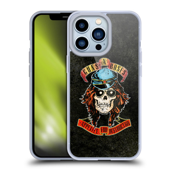Guns N' Roses Vintage Rose Soft Gel Case for Apple iPhone 13 Pro
