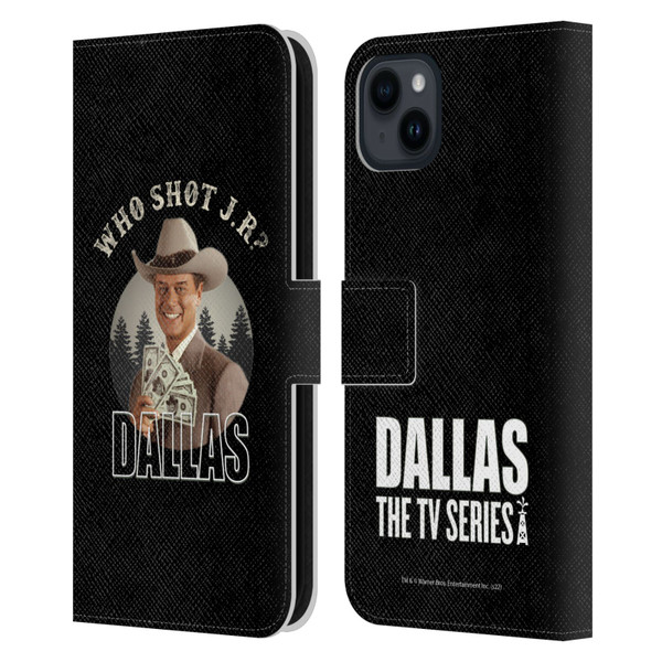 Dallas: Television Series Graphics Character Leather Book Wallet Case Cover For Apple iPhone 15 Plus