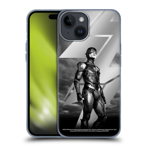 Zack Snyder's Justice League Snyder Cut Character Art Flash Soft Gel Case for Apple iPhone 15