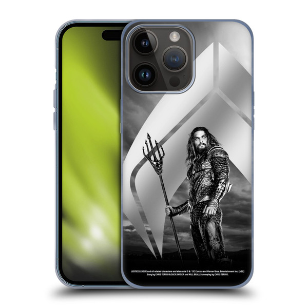 Zack Snyder's Justice League Snyder Cut Character Art Aquaman Soft Gel Case for Apple iPhone 15 Pro Max
