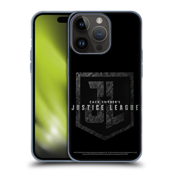Zack Snyder's Justice League Snyder Cut Character Art Logo Soft Gel Case for Apple iPhone 15 Pro