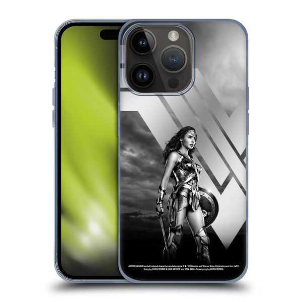 Zack Snyder's Justice League Snyder Cut Character Art Wonder Woman Soft Gel Case for Apple iPhone 15 Pro