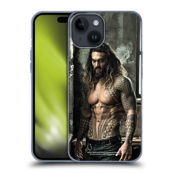 Zack Snyder's Justice League Snyder Cut Photography Aquaman Soft Gel Case for Apple iPhone 15