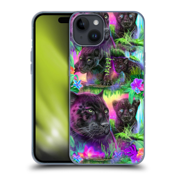 Sheena Pike Big Cats Daydream Panthers Soft Gel Case for Apple iPhone 15 Plus