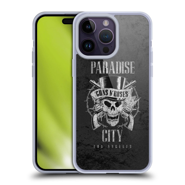 Guns N' Roses Vintage Paradise City Soft Gel Case for Apple iPhone 14 Pro Max