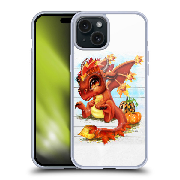 Sheena Pike Dragons Autumn Lil Dragonz Soft Gel Case for Apple iPhone 15 Plus