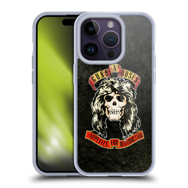 Guns N' Roses Vintage Adler Soft Gel Case for Apple iPhone 14 Pro