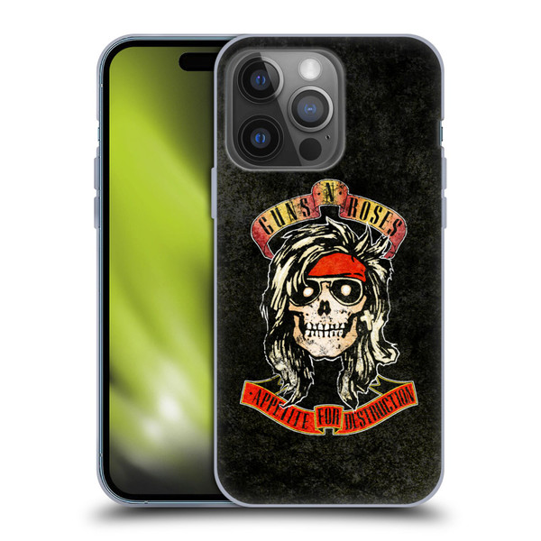 Guns N' Roses Vintage McKagan Soft Gel Case for Apple iPhone 14 Pro