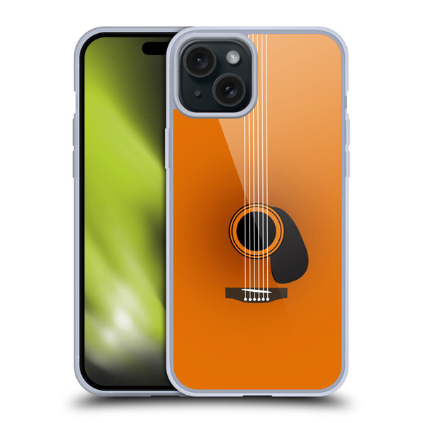 Mark Ashkenazi Music Guitar Minimal Soft Gel Case for Apple iPhone 15 Plus