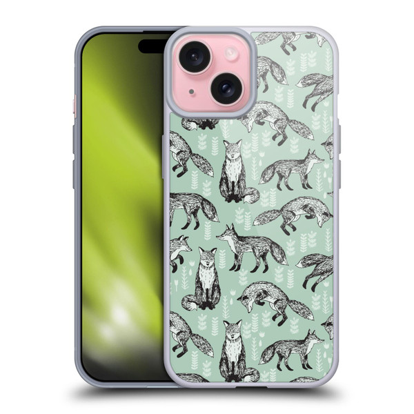 Andrea Lauren Design Animals Fox Soft Gel Case for Apple iPhone 15