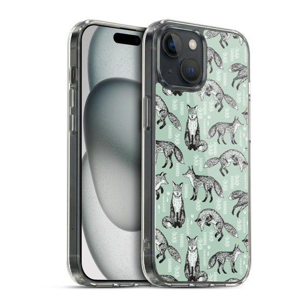 Andrea Lauren Design Animals Fox Soft Gel Case for Apple iPhone 15 & MagSafe