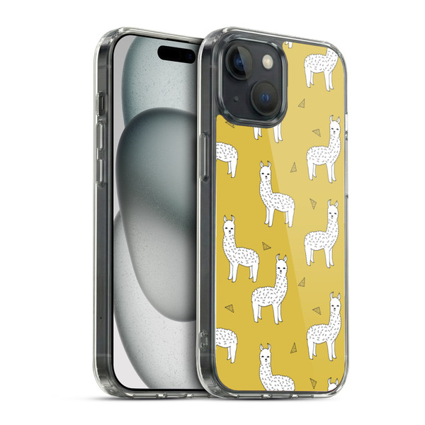 Andrea Lauren Design Animals Llama Soft Gel Case for Apple iPhone 15 & MagSafe
