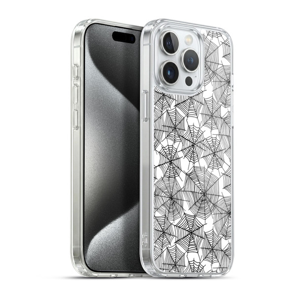 Andrea Lauren Design Assorted Spider Webs Soft Gel Case for Apple iPhone 15 Pro Max & MagSafe