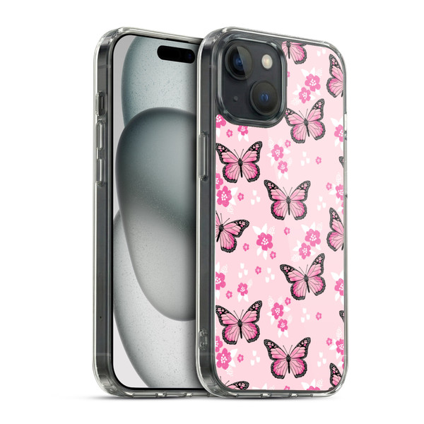 Andrea Lauren Design Lady Like Butterfly Soft Gel Case for Apple iPhone 15 & MagSafe