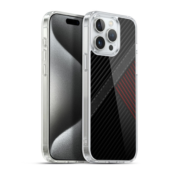 Alyn Spiller Carbon Fiber Stitch Soft Gel Case for Apple iPhone 15 Pro Max & MagSafe