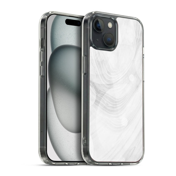 Alyn Spiller Marble White Soft Gel Case for Apple iPhone 15 Plus & MagSafe