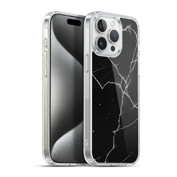 Alyn Spiller Marble Black Soft Gel Case for Apple iPhone 15 Pro Max & MagSafe