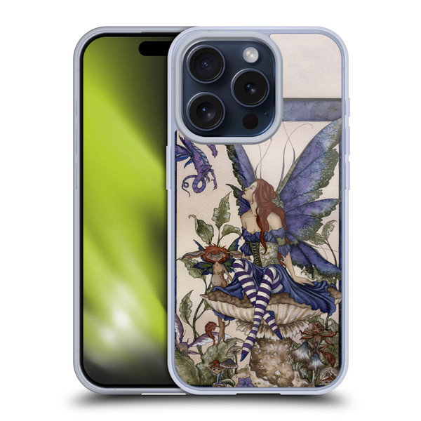 Amy Brown Pixies Bottom Of The Garden Soft Gel Case for Apple iPhone 15 Pro