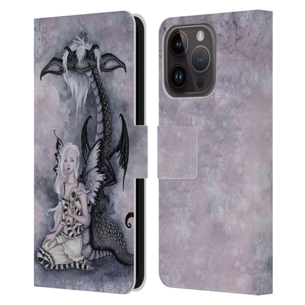 Amy Brown Folklore Evie And The Nightmare Leather Book Wallet Case Cover For Apple iPhone 15 Pro