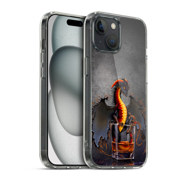 Stanley Morrison Dragons Black Pirate Drink Soft Gel Case for Apple iPhone 15 & MagSafe