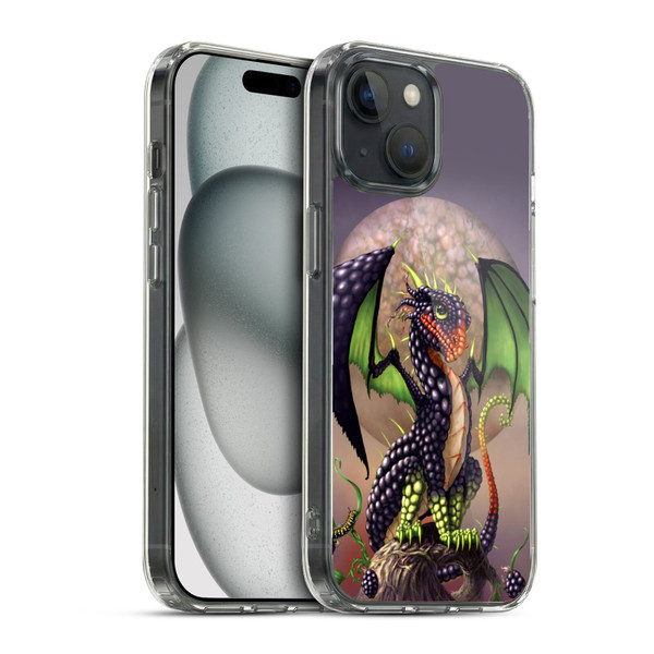 Stanley Morrison Dragons 3 Berry Garden Soft Gel Case for Apple iPhone 15 & MagSafe