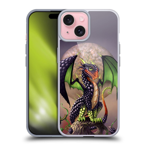 Stanley Morrison Dragons 3 Berry Garden Soft Gel Case for Apple iPhone 15