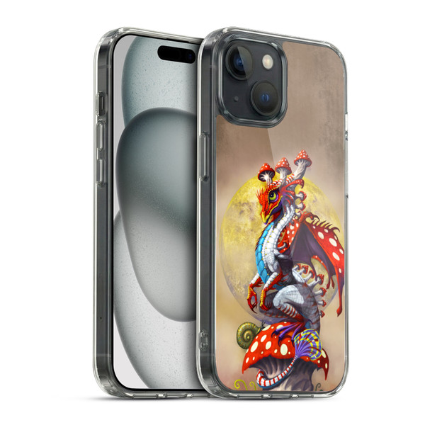 Stanley Morrison Dragons 3 Mushroom Garden Soft Gel Case for Apple iPhone 15 & MagSafe