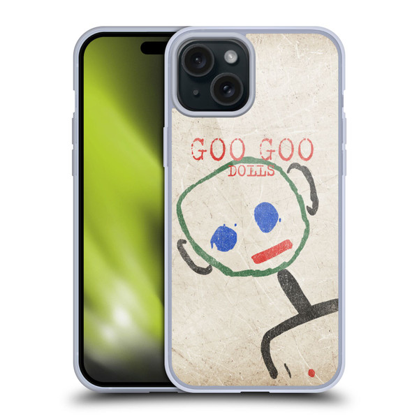 Goo Goo Dolls Graphics Throwback Super Star Guy Soft Gel Case for Apple iPhone 15 Plus