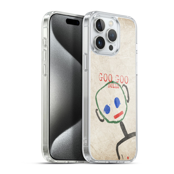Goo Goo Dolls Graphics Throwback Super Star Guy Soft Gel Case for Apple iPhone 15 Pro Max & MagSafe