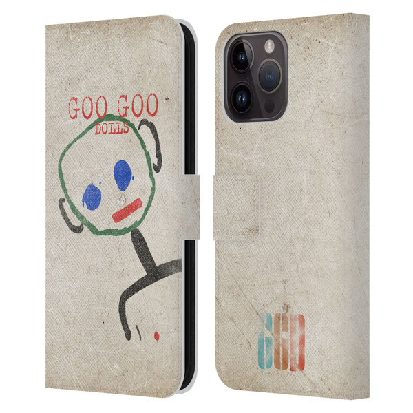 Goo Goo Dolls Graphics Throwback Super Star Guy Leather Book Wallet Case Cover For Apple iPhone 15 Pro Max