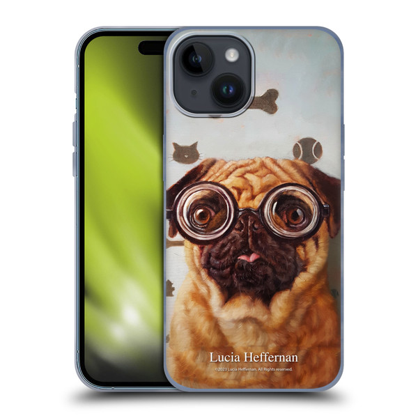 Lucia Heffernan Art Canine Eye Exam Soft Gel Case for Apple iPhone 15