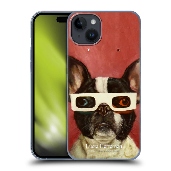 Lucia Heffernan Art 3D Dog Soft Gel Case for Apple iPhone 15 Plus
