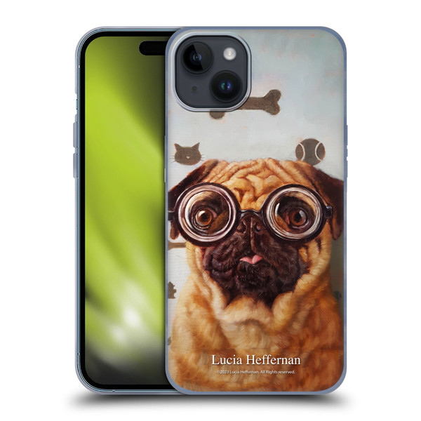 Lucia Heffernan Art Canine Eye Exam Soft Gel Case for Apple iPhone 15 Plus