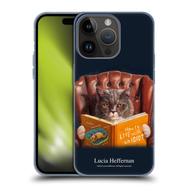 Lucia Heffernan Art Cat Self Help Soft Gel Case for Apple iPhone 15 Pro