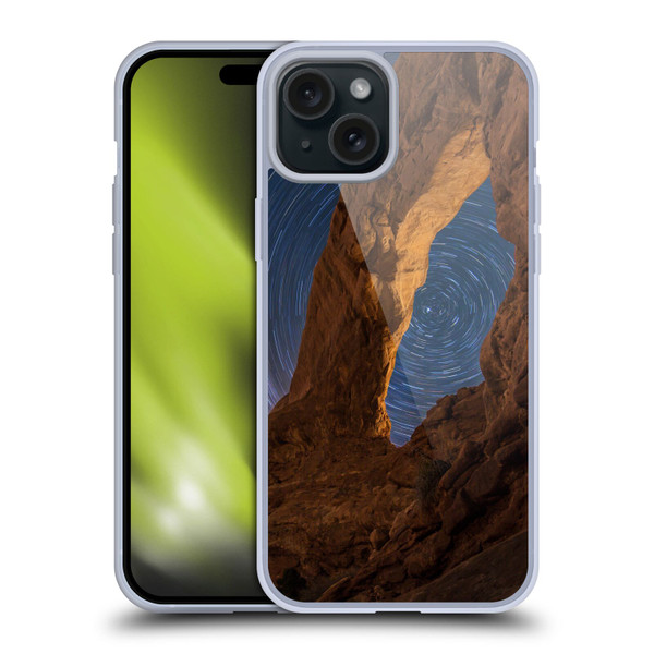 Royce Bair Nightscapes Star Trails Soft Gel Case for Apple iPhone 15 Plus