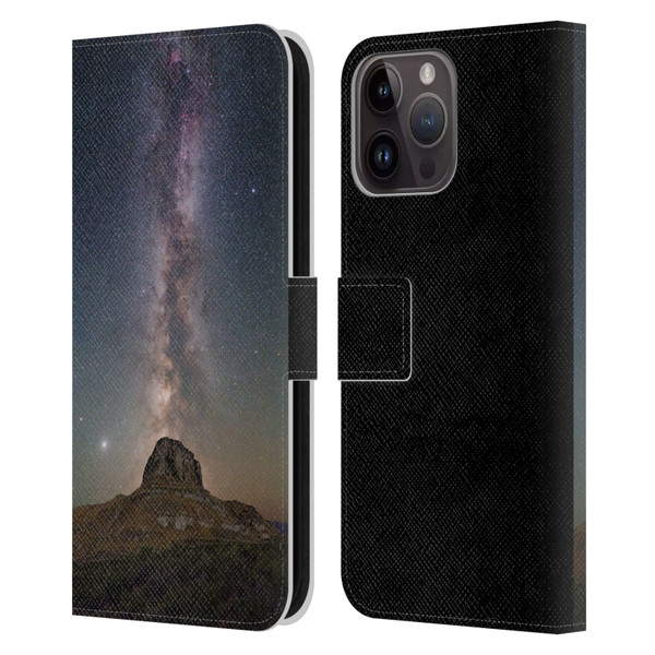Royce Bair Photography Lone Rock Leather Book Wallet Case Cover For Apple iPhone 15 Pro Max