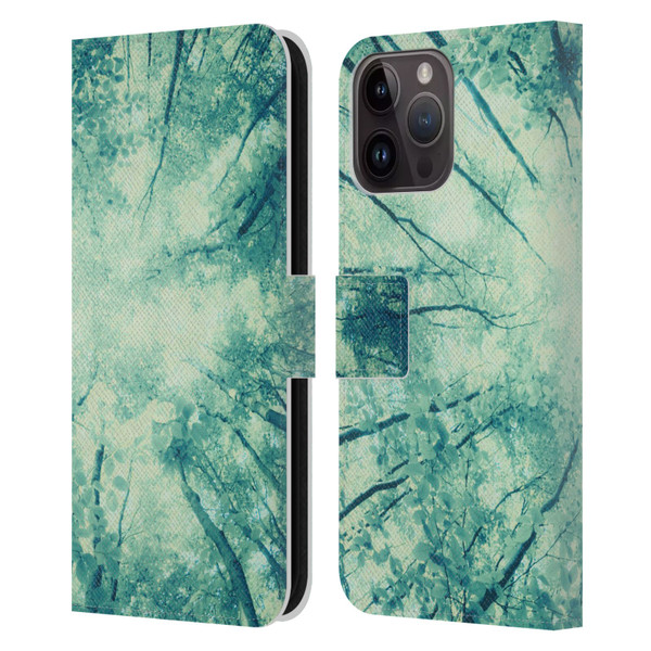 Dorit Fuhg Forest Wander Leather Book Wallet Case Cover For Apple iPhone 15 Pro Max