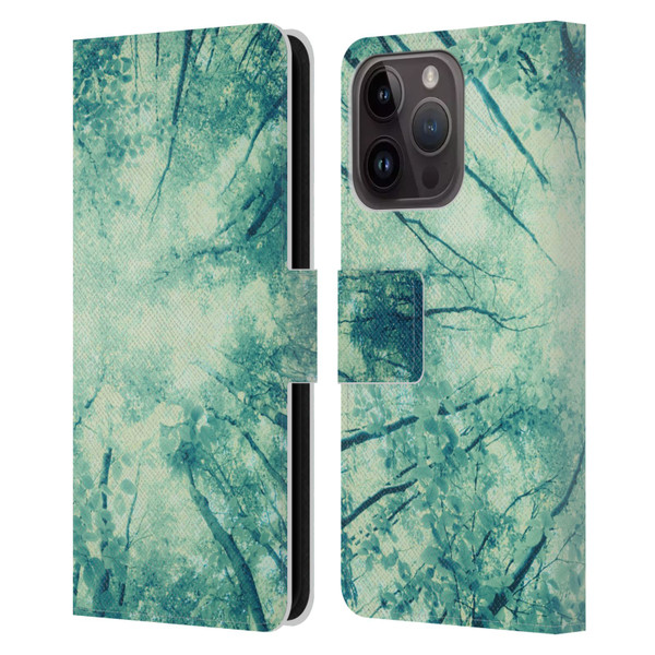 Dorit Fuhg Forest Wander Leather Book Wallet Case Cover For Apple iPhone 15 Pro