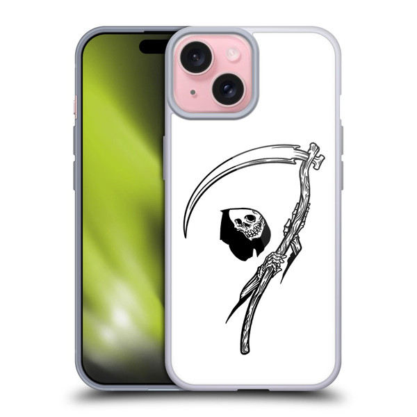 Matt Bailey Art Negative Reaper Soft Gel Case for Apple iPhone 15