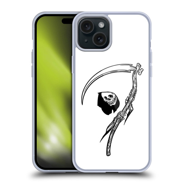 Matt Bailey Art Negative Reaper Soft Gel Case for Apple iPhone 15 Plus