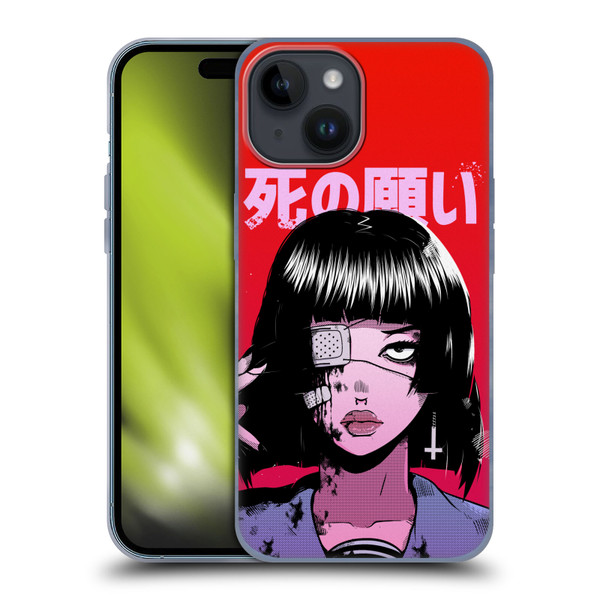 Zombie Makeout Club Art Eye Patch Soft Gel Case for Apple iPhone 15