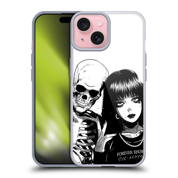 Zombie Makeout Club Art Forever Knows Best Soft Gel Case for Apple iPhone 15