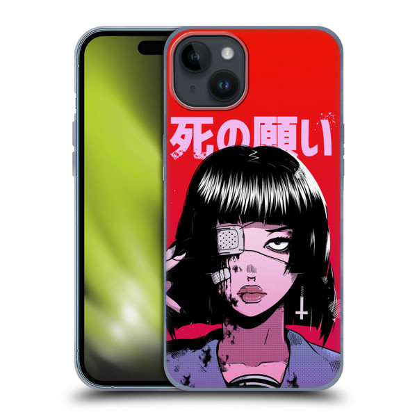 Zombie Makeout Club Art Eye Patch Soft Gel Case for Apple iPhone 15 Plus